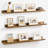 Rustic Floating Shelves Set of 3 with Lip, Picture Ledge Shelf for Nursery, Living Room – Multipurpose Storage Organizer, Bookshelf, & Photo Display Rack Rustic Brown-843984102