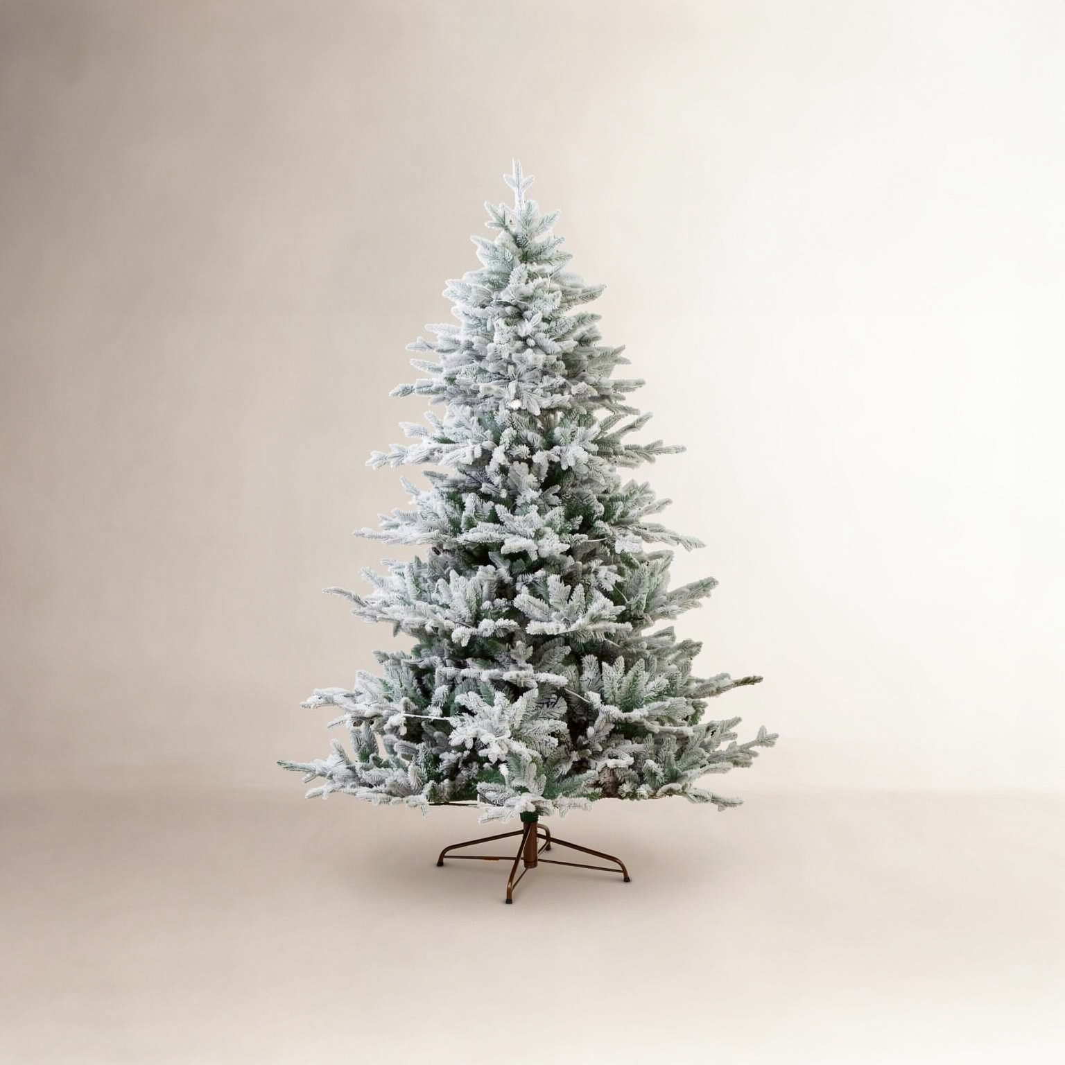 Frosted Pre-Lit Fir Christmas Tree, 7'