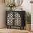 29.84" Black Bohemian Carved Storage Cabinet-561736872