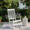 Chaise berçante d'extérieur en bois massif Bello