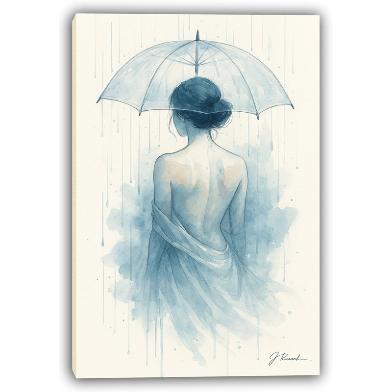 Rainy Reflections - Art mural sur toile tendue, H 24 po x l 16 po