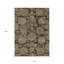 Tapis intérieur lavable floral 10 pi x 14 pi doré