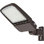 Éclairage de 240W à DEL avec photocellule, lumière extérieure à intensité variable 36 000LM, 100-277 V IP65, puissance sélectionnable 240 W / 200 W / 150 W, monteur à glissière et support pour bras, certifié ETL pour une utilisation commerciale
