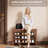 Space - Saving 3 Tier Solid Wood Shoe Storage With Flip Up Shelf, Soft Close Hinge, 550 Pound Support, For Bedroom And Corridor, Walnut Color Compact Bench Made Of 100% Rubberwood, Adjustable