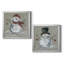 Lin bonhomme de neige I - ensemble de 2 reproductions d'art encadrées-372791445-372791444-372791447