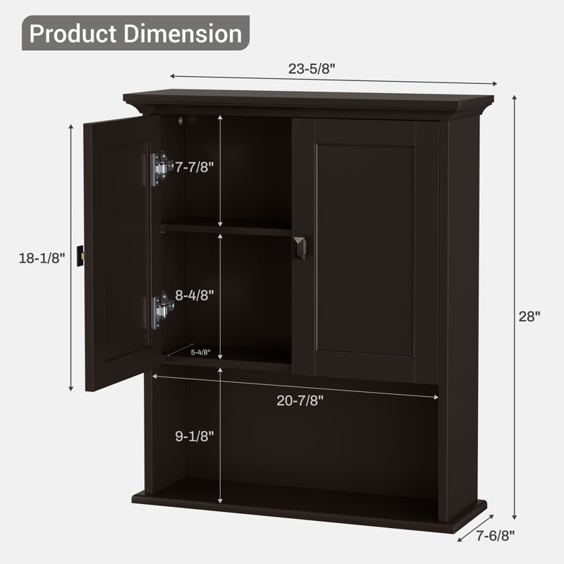 Winland Bathroom Cabinet, Espresso