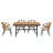 Eclat 4 - Person Rectangular Outdoor Dining Set with Cushions-1309732114