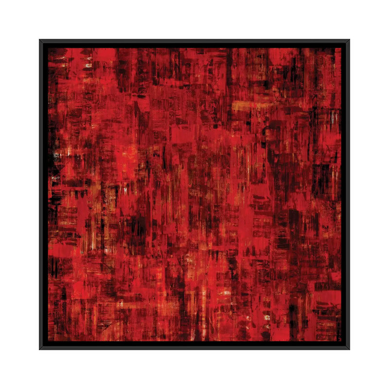 «Compelling» par Christy Russel, impression sur toile tendue, H 18 po x l 18 po x P 1,5 po, Toile avec cadre noir
