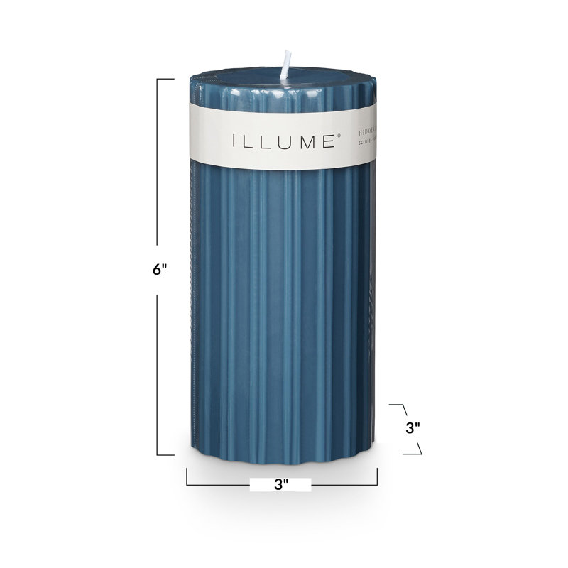 Beautifully Done Pillar Candle, Medium, Hidden Lake
