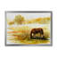 Cheval broutant sur un pré - Peinture sur toile-59536580-59536578