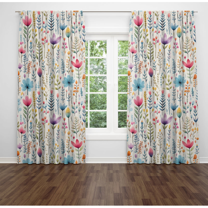 Dolorese Room Darkening Curtain Pair, 56" W x 78" L