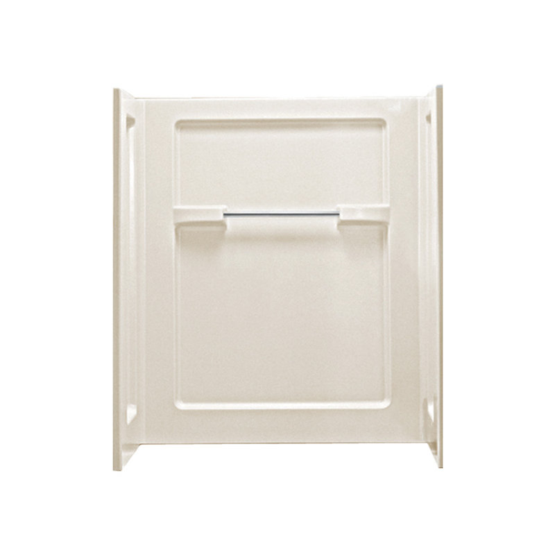 Advantage 48'' W 35.25'' D 55.25'' H Tongue And Groove Composite Wall, Almond