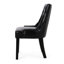 Paire de chaises de salle à manger à la mode - unité centrale noire, pi