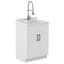 Évier et armoire à lessive 24 po avec lavabo en ABS-583359701
