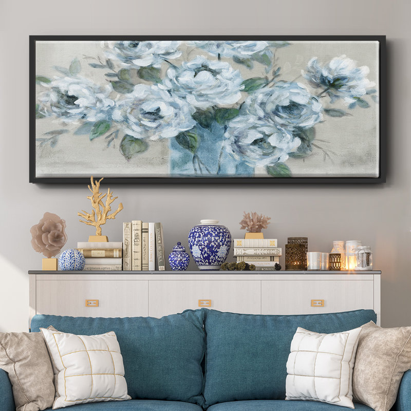 Tender Roses- Framed Canvas