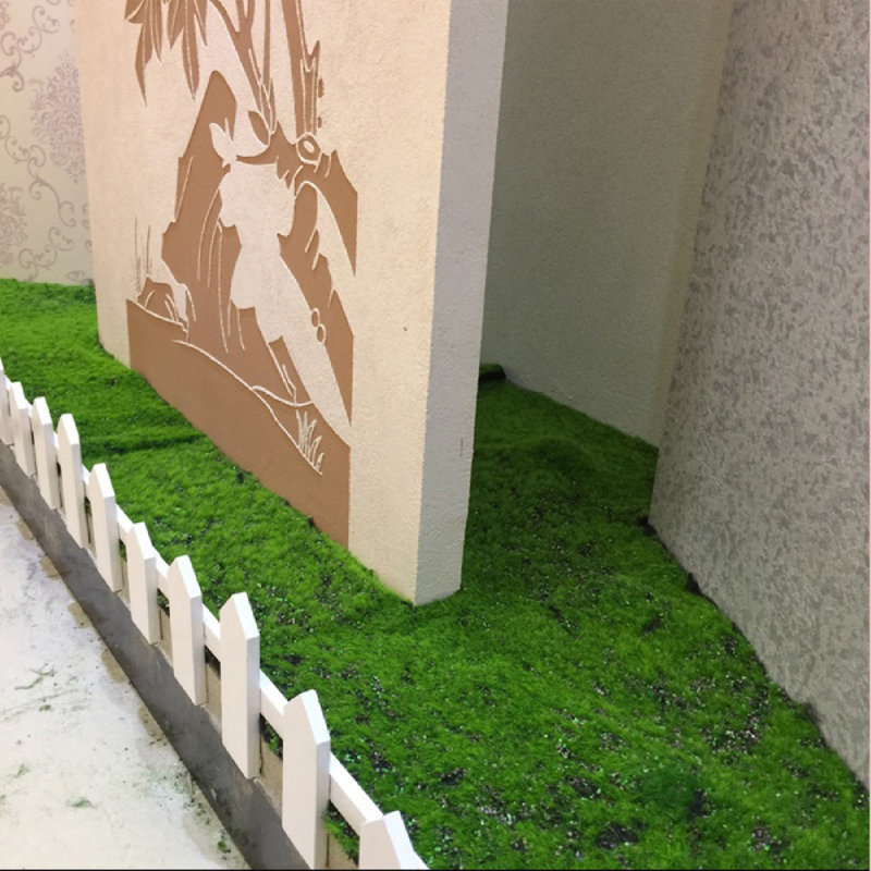 Herbe de mousse artificielle pliable pour salon