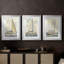 NAUTICAL Series CXIX - Impression sur mesure encadrée de qualité supérieure - 3 pièces-1950197935-1950197931