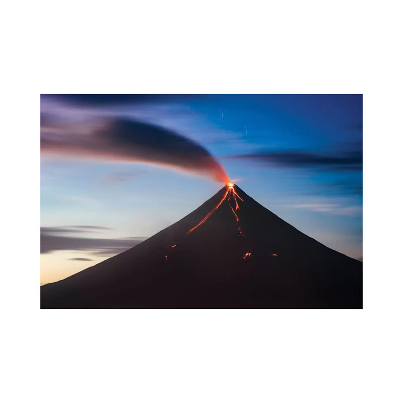 Volcano Eruption, Philippines by Matteo Colombo - Print on Canvas, Wrapped Canvas, 45.72cm H x 66.04cm W x 3.81cm D