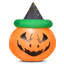 Décoration gonflable citrouille d'Halloween