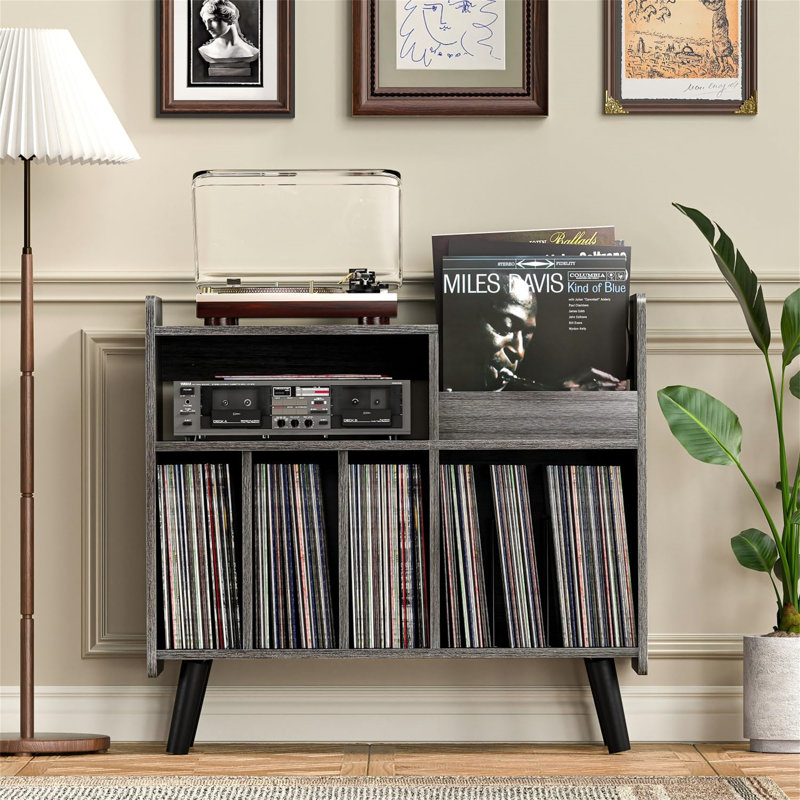 81.2cm H Media Shelves, Grey