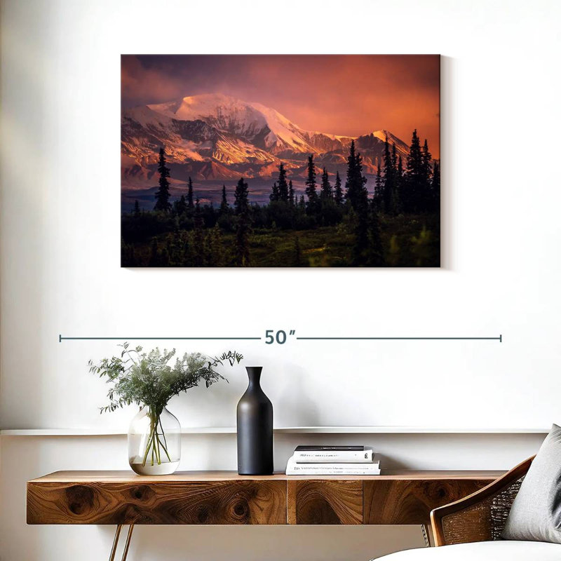 Montagnes et forêt d'Alvord Denali, H 24 po x l 36 po