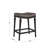 Upholstered Counter Stool with Solid Wood Frame-1663469146