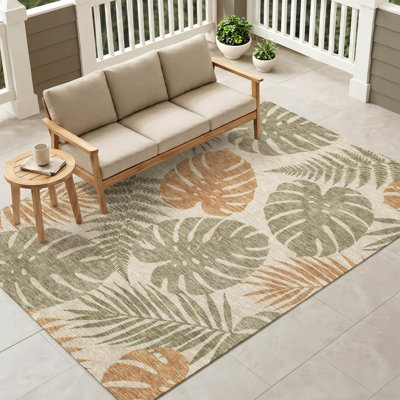 Tapis tropical intérieur / extérieur lavable à la machine Chantille ACN3009