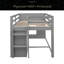 Lit mezzanine simple avec armoire et tablette-966688994