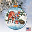 5'' Handmade Wood Hanging Figurine Ornament