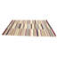 Tapis moderne touffeté à la main rectangulaire à rayures multicolores 5 pi x 8 pi Mickaela
