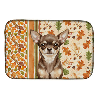 Tapis de séchage chocolat chihuahua