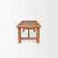 Nonnie Rectangular Natural Brown Wood Dining Table-99238329
