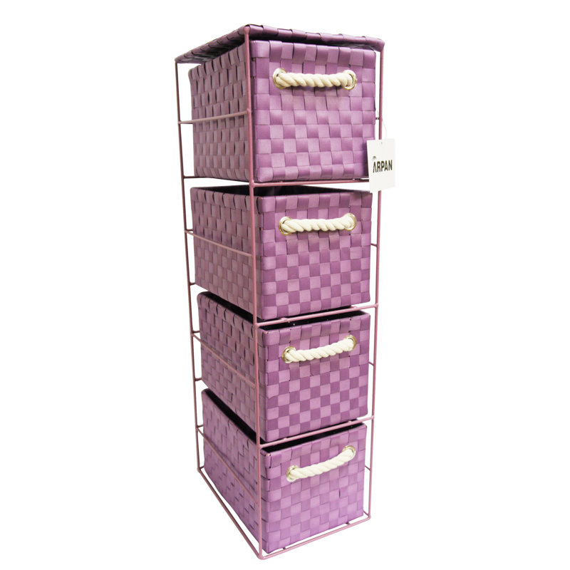 65cm H x 18cm W Utility Cart, Purple