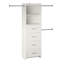 Système de rangement pour tour de garde-robe Akaylia l 65,7 po - l 95,7 po