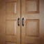 Black Door Pull Handle Wrought Iron Cabinet Door Handle 6" Drawer Handle