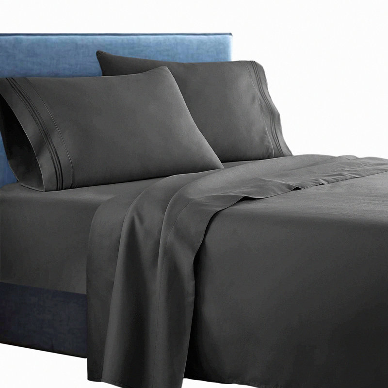 RusticLux Bedding Set - 3-Piece Microfiber Sheets, Deep Pockets Fitted Sheet, Hypoallergenic & Breathable, Luxury Softness