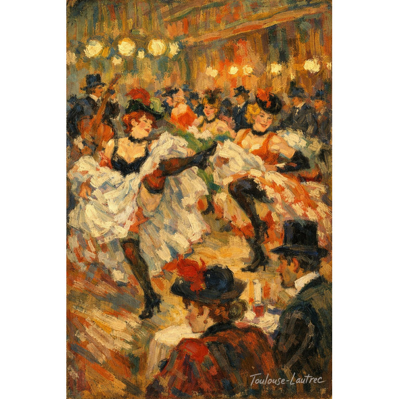 «Evening Soiree», art mural sur toile tendue, L 12 po x H 16 po x P 1 po