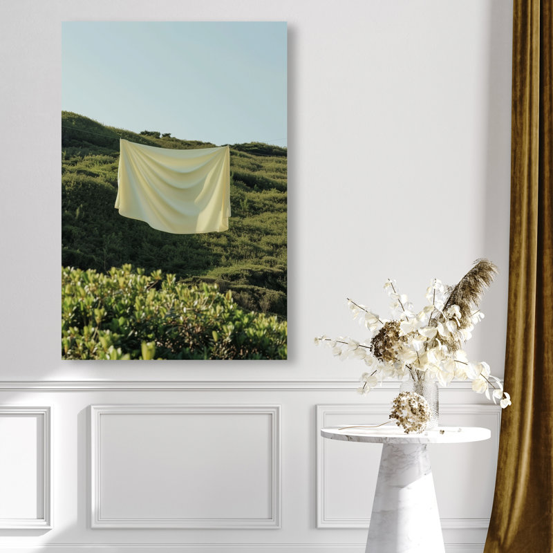 Floating Cotton II Canvas Bath & Laundry Print by Oliver Gal, Black Frame, 10 x 15, 45"H x 30"W, Gallery Wrapped