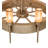 Rumelange 8 - Light Dimmable Wagon Wheel Chandelier