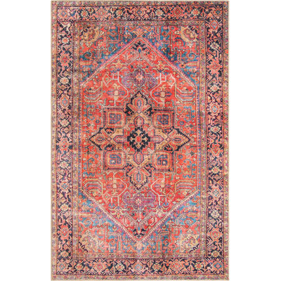 Tapis traditionnel rouge clair