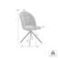 Hallie Contemporary Swivel Curved Back Cream Upholstered Dining Chair - Set Of 2
