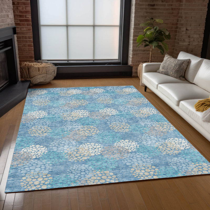 Tapis intérieur / extérieur Maliana, Rectangle 2 pi 6 po x 3 pi 10 po