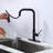 ARCORA Single Handle Pull Down Kitchen Faucet with Deck Plate-93513399