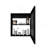Medicine Cabinet Hailey, Bathroom, Black-1173507971