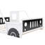 Lit plateforme classique avec roulettes en forme de voiture