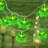 8.5FT Shamrock String Lights with 10 Clover Green Lights for St. Patrick's Day Decor