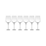 Lenox Tuscany Classics Angled Optic Wine Glasses, Set Of 6