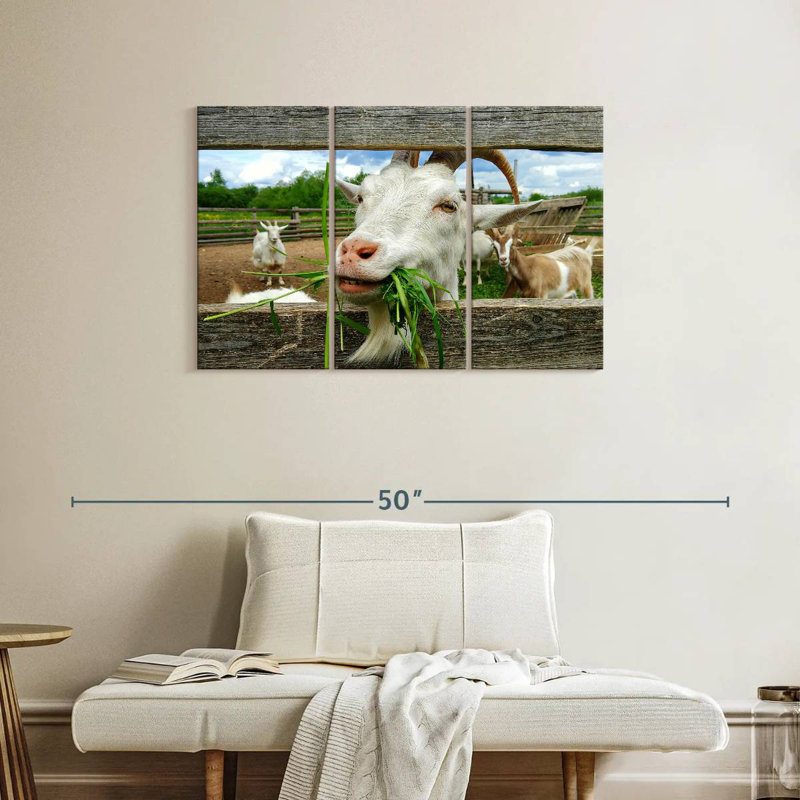 Brampt Euphoric Goat, 24" H x 38" W