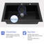 33'' L Drop-In Single Bowl Quartz Kitchen Sink