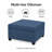 Quilted Cushion Multi-Function Storage Stool-1999922637